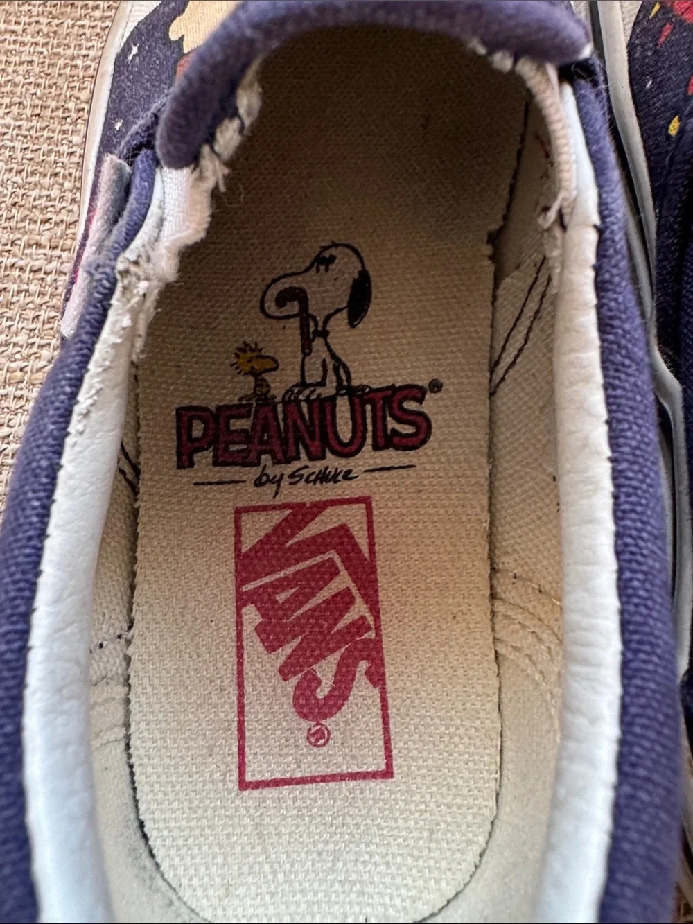 Vans Peanuts Christmas Kids Slip-On Sneakers Snoopy Charlie Brown